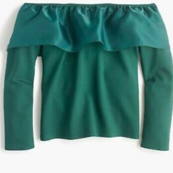 J. Crew Organza Ruffle Top - Picture 2 of 7